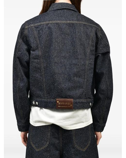 MASU Blue Zip-Up Denim Jacket for men