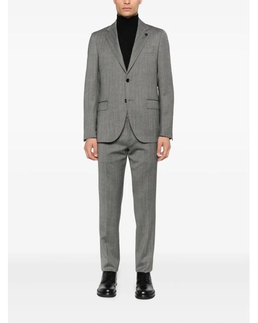 Canali Black Long-Sleeves Wool Sweater for men