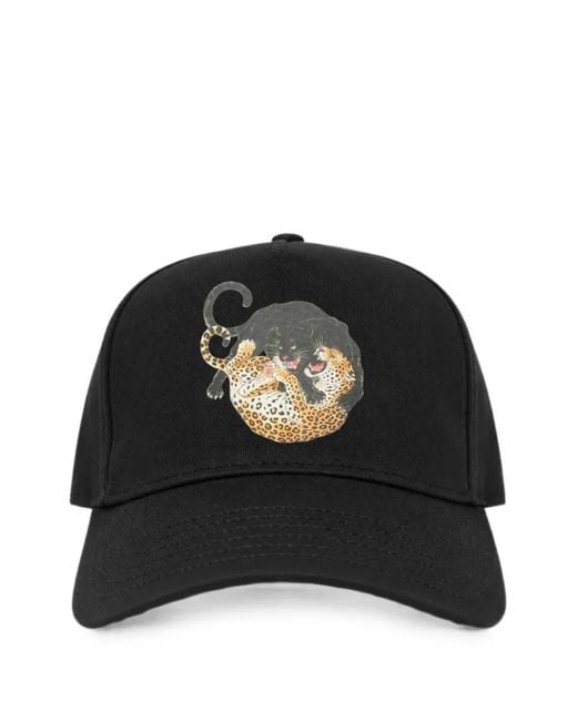 Melt Black Graphic-Print Cap for men