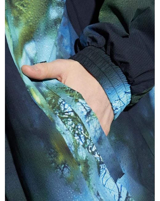 Y-3 Blue Aop Ripstop Jacket for men