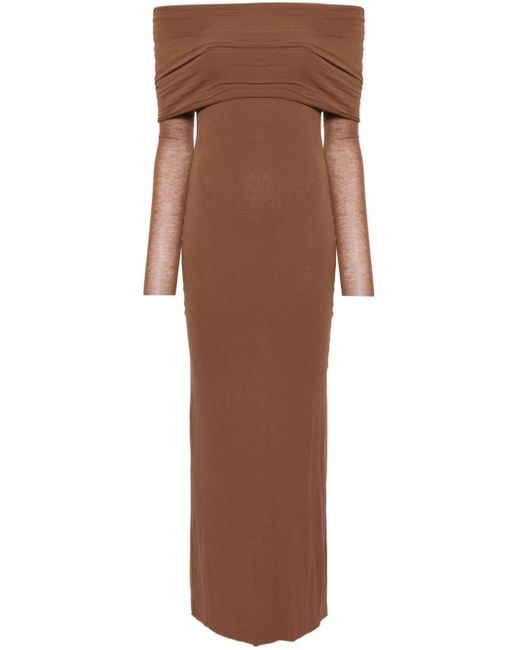 Vestido largo Amara 2.6 MANURI de color Brown