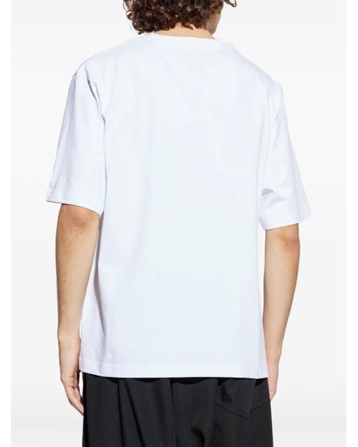 Casablanca White Oversized T-Shirt for men