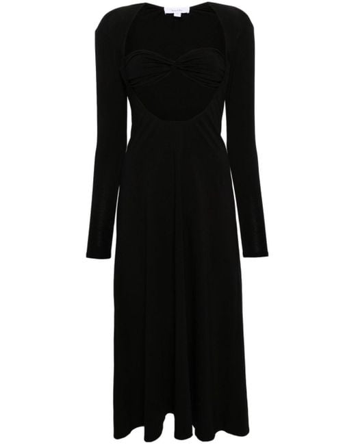 Beaufille Black Baes Midi Dress