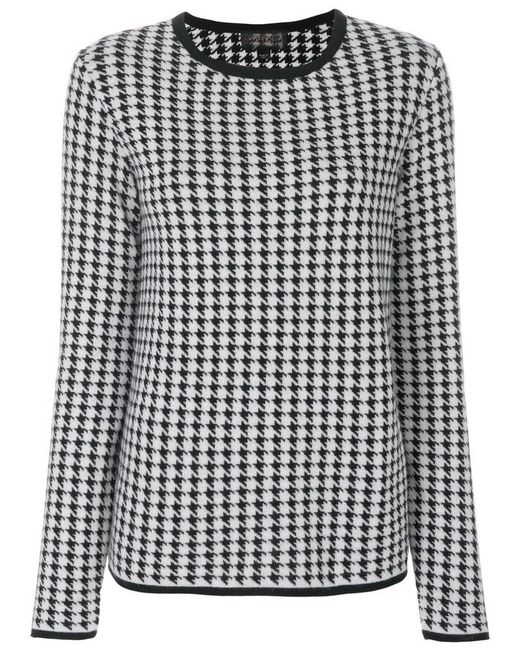 Houndstooth Pattern Jumper | lyst giambattista valli houndstooth pattern jumper in black Houndstooth Pattern Jumper | lyst giambattista valli houndstooth pattern jumper in black