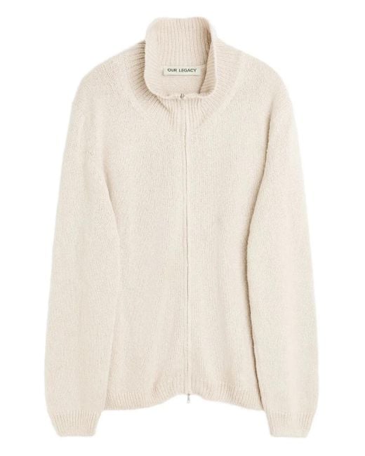 Our Legacy Cardigan mit Stehkragen in White für Herren