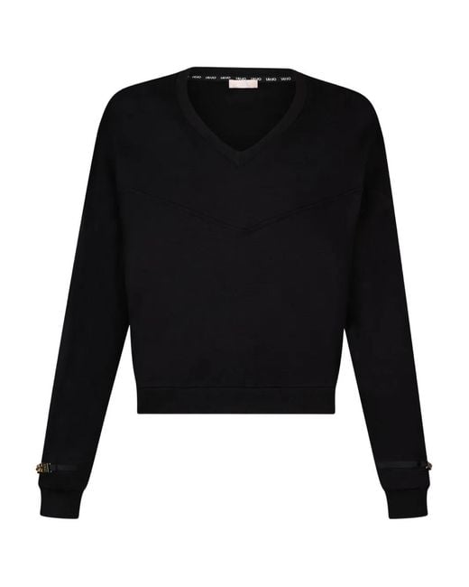 Liu Jo Black V-Neck Sweater