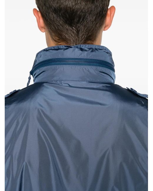 Aspesi Blue Drawstring-Waist Jacket for men