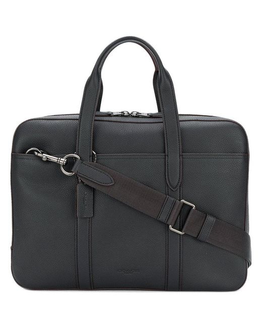 COACH Black Metropolitan Soft Briefcase for men