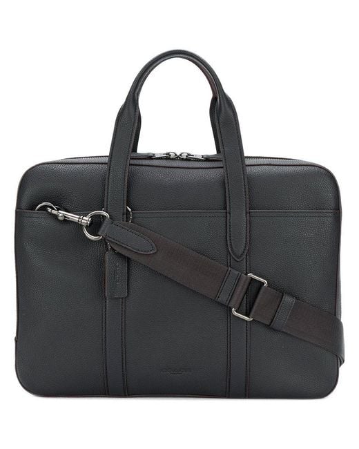 COACH Metropolitan Soft Briefcase in Black for Men Lyst