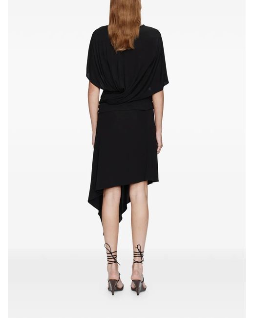 Christopher Esber Black Coiled Jersey Tee Metal T-Shirt