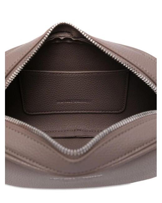 Emporio Armani Gray Schultertasche mit Reh-Print