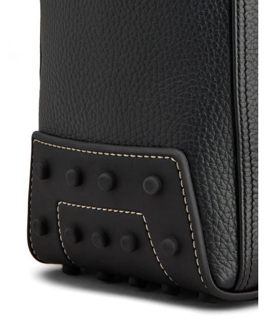 Tod's Black Gommini Pebble-Grain Tote Bag for men