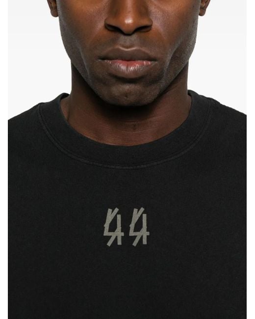 44 Label Group Top Met Logoprint in het Black voor heren