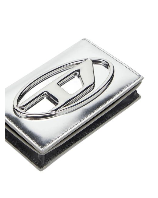 DIESEL White 1Dr Card Holder