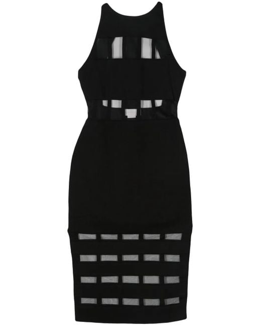 Abito Midi Semitrasparente di Genny in Black