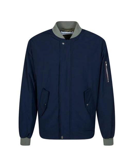 Department 5 Blue Reversible Bomber Jacket for men