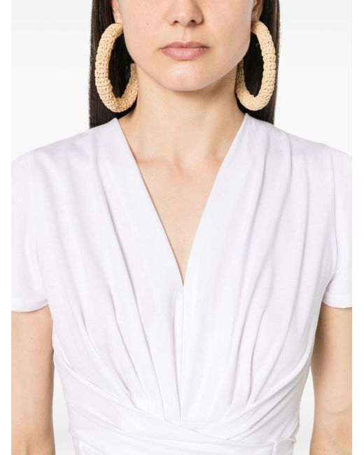 Diane von Furstenberg White Sienna Asymmetric T-shirt