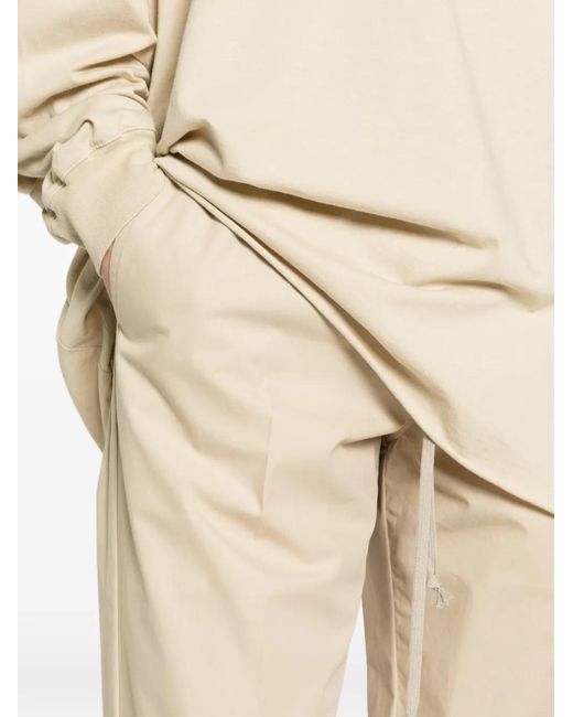 Rick Owens White Dietrich Drawstring Trousers for men