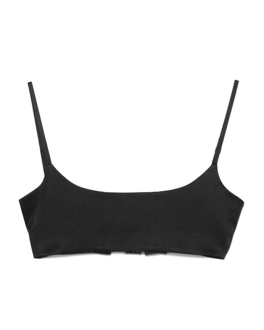 Danamé Black Tanktop aus Seidenstretch
