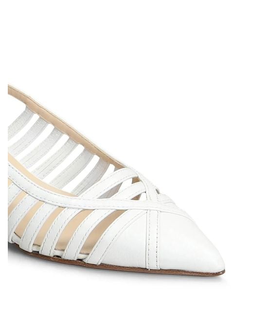 Anna F. White 55Mm Leather Pumps