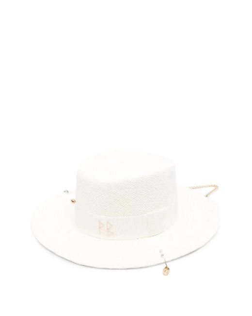 Ruslan Baginskiy White Gambler Pierced Logo-Detail Hat