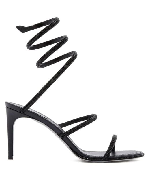 Sandales Cleo 80 Mm À Talon Rene Caovilla en coloris Black