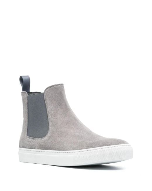 Scarosso Brown Elasticated Side-Panel Sneakers for men