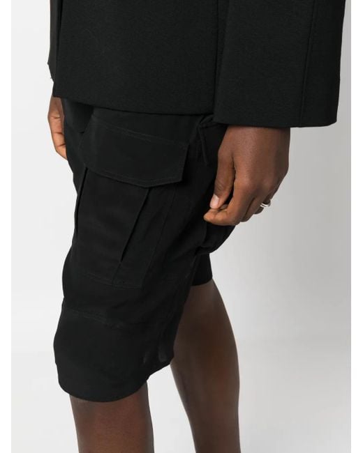 Givenchy Black Cargo Knee-Length Shorts