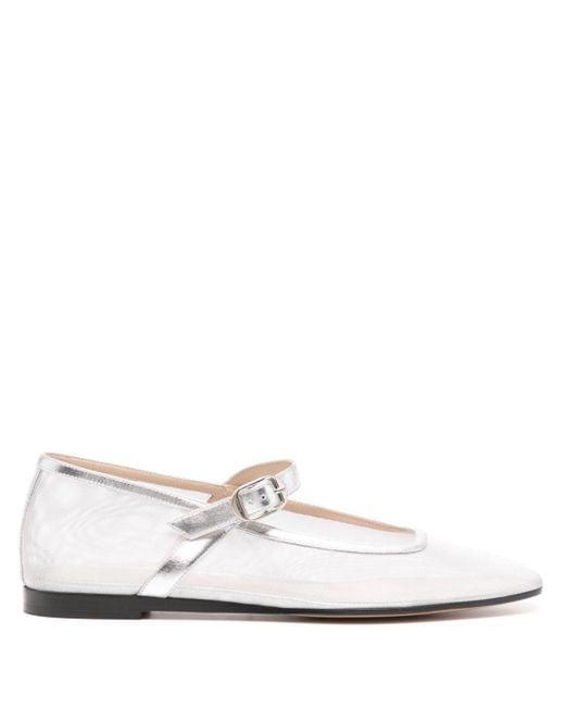 Zapatos Mary Jane de malla Le Monde Beryl de color White