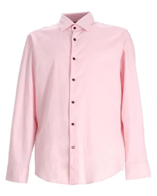 Boss Pink Cotton Shirt for men