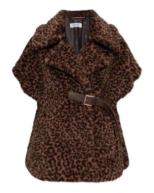 Chaqueta Newabavo Con Cinturón Max Mara de color Brown