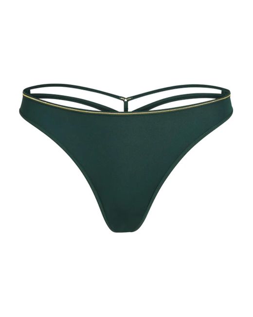 Marlies Dekkers Green String À Bords Dorés