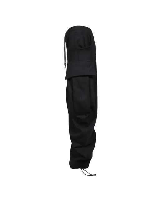 Zanone Black Drawstring Cargo-Pocket Track Pants for men