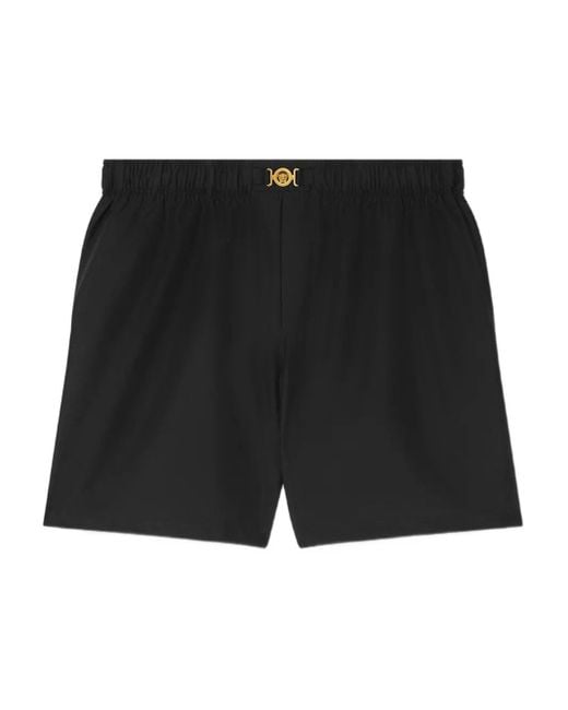 Versace メンズ ブラック メドゥーサ '95 トランクス水着