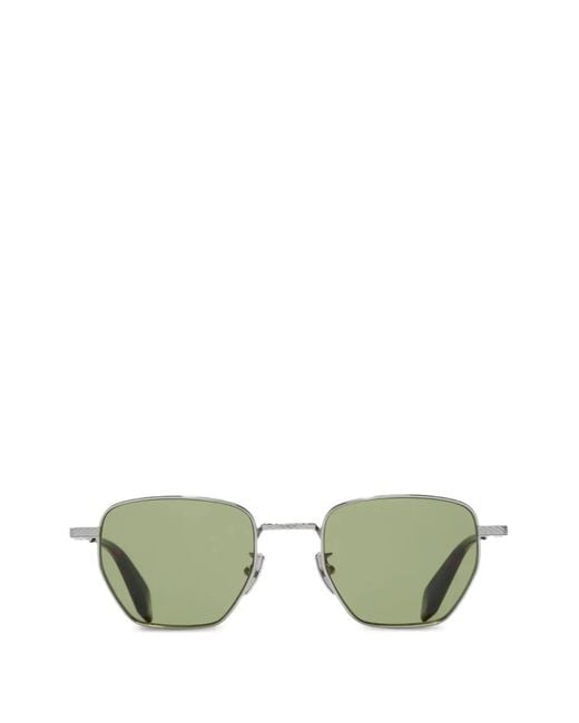 Cutler & Gross Green Geometric-Frame Sunglasses