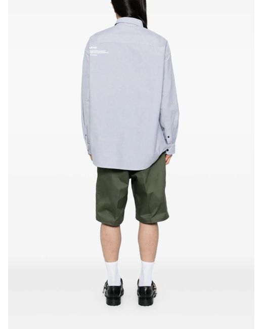 Aape By A Bathing Ape Blue Long Sleeves Shirt for men