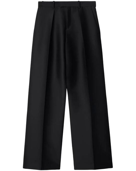 Burberry Black Straight-Leg Tailored Trousers for men
