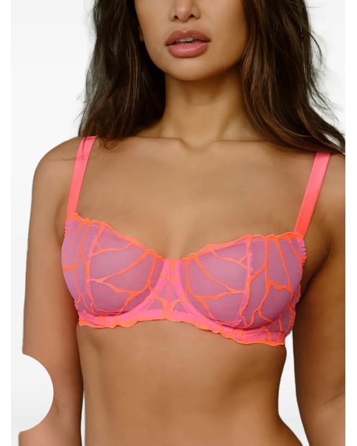 Fleur Of England Pink Cleo balconette bra
