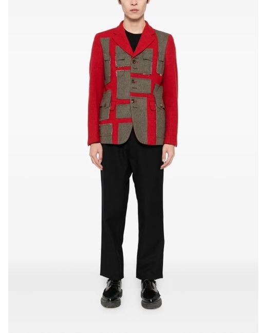Comme des Garçons Red Patch-Work Jacket for men