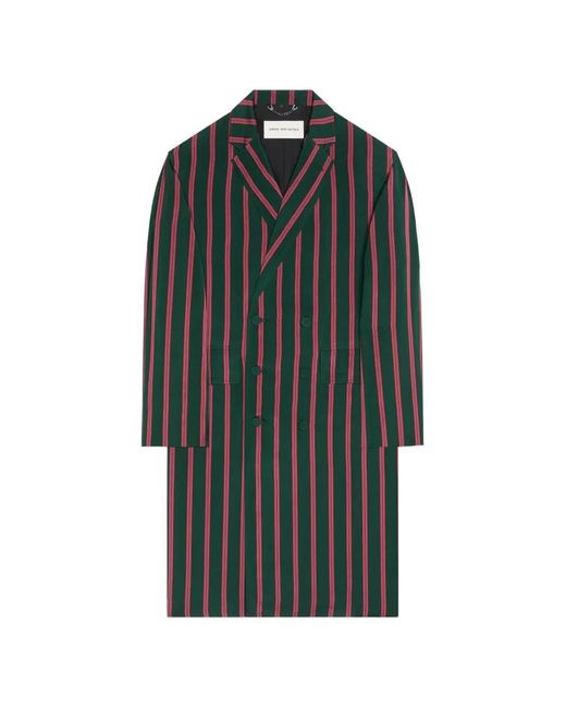 Abrigo a rayas Dries Van Noten de hombre de color Black