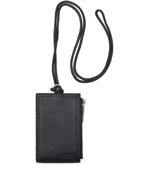 DIESEL Black Multi-Pockets Badge Holder for men