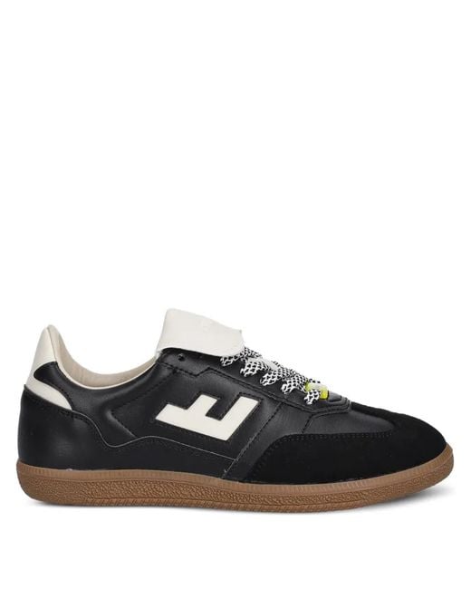 Flamingos Black Burela Slim Player Logo Sneakers