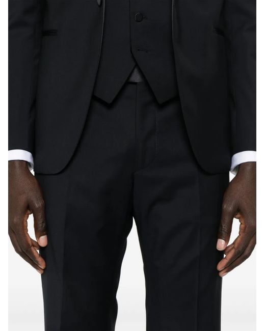 Tagliatore Black Shawl-Collar Dinner Suit for men