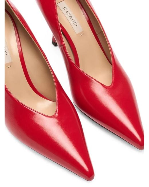 Casadei Red Nina Pumps