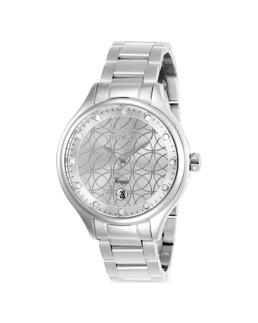 INVICTA WATCH White Montre Angel Mm À Cadran À Motif