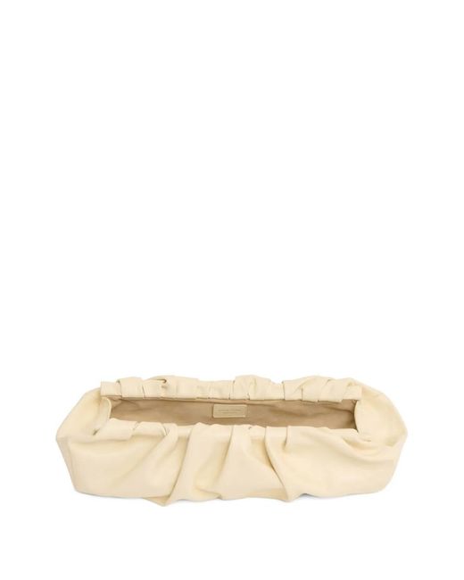 Mansur Gavriel Natural Cloud Ruched Clutch