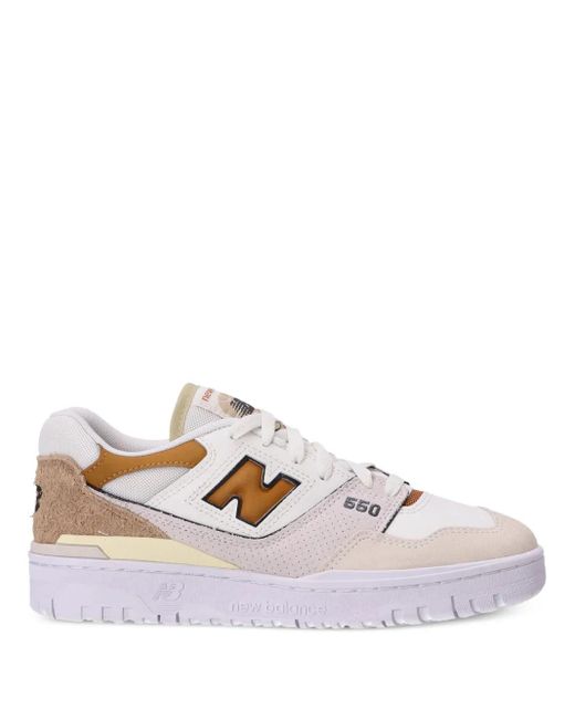 New Balance 550 レザー スニーカー Pink