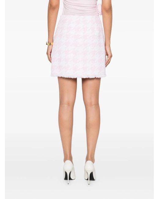 Balmain ツイード ミニスカート Pink