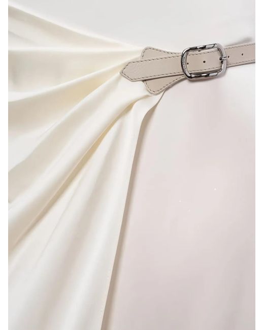 Tom Ford White Wrap-Front Buckle-Fastening Maxi Skirt