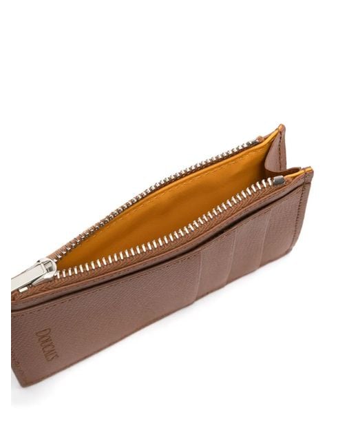 Doucal's Brown Leather Card Holder